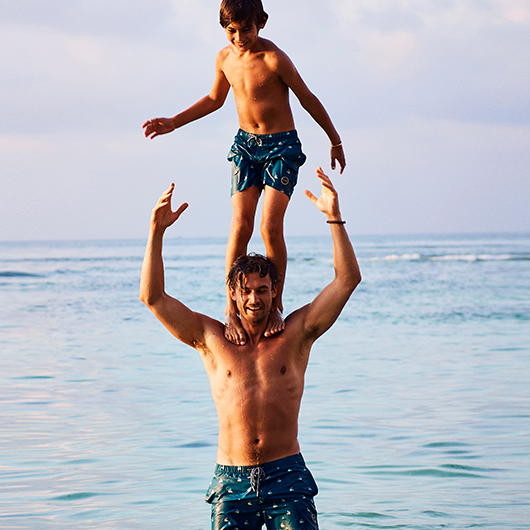 Bekwaam Jaarlijks cent Zwembroeken voor vader en zoon